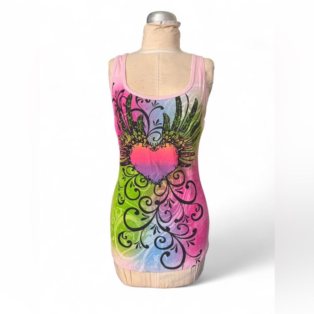 Ransom Multicolor Heart Tank Top
